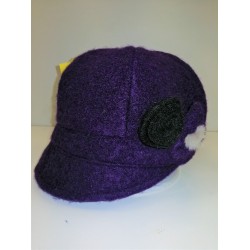 CAPPELLO DONNA PURA LANA CON APPLICAZIONI